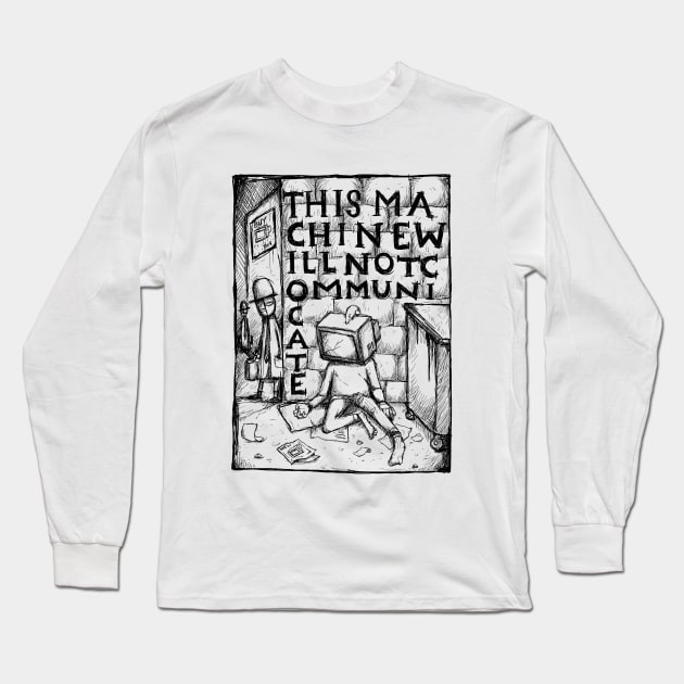 Street Spirit -This Machine Will Not Comminucate - Illustrated Lyrics Long Sleeve T-Shirt by bangart